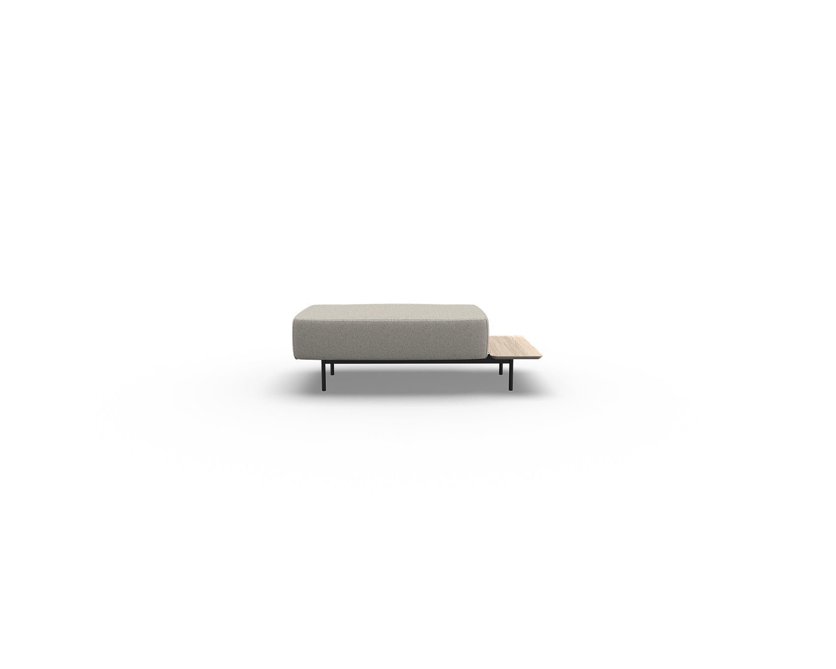 Noon Sofa Ottoman with Right Shelf